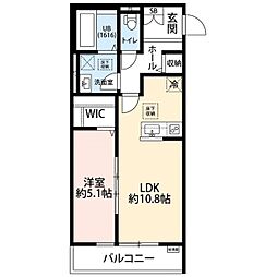 第三銀マンション 1LDKの間取図画像