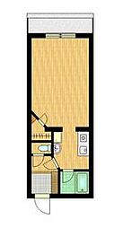 ユトリロつつじが丘2 1Kの間取図画像