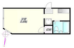 ココルワージュ ワンルームの間取図画像