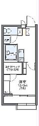レオパレステルミック 1Kの間取図画像