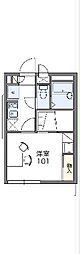 レオパレスレ・パラン 1Kの間取図画像