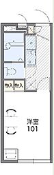 レオパレスフェニックス 1Kの間取図画像