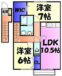 間取図画像 2LDK