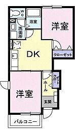 間取図画像 2K