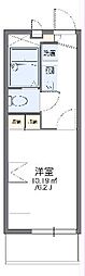 レオパレスCANTERBURY 1Kの間取図画像