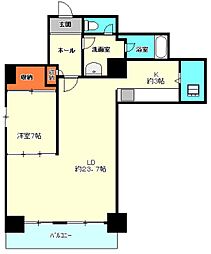 半蔵門ハウス 5階1LDKの間取り