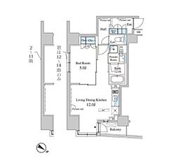 間取図画像 1LDK