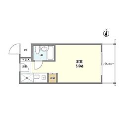 東京メトロ有楽町線 要町駅 徒歩13分の賃貸マンション 3階ワンルームの間取り
