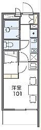 レオパレスサンカレッジ 1Kの間取図画像