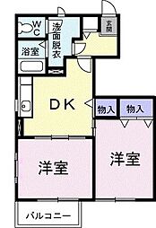 間取図画像 2DK