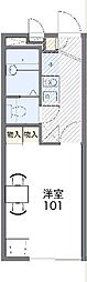 レオパレスステュディオ箕面1 1Kの間取図画像