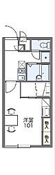 レオパレスドミール堀 1Kの間取図画像
