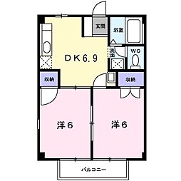 間取図画像 2DK