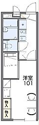 レオパレス明野 1Kの間取図画像
