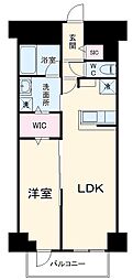 名古屋市営東山線 新栄町駅 徒歩14分の賃貸マンション 8階1LDKの間取り