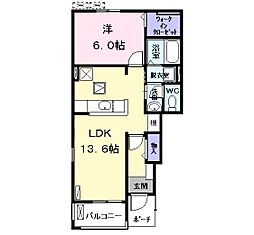 間取図画像 1LDK