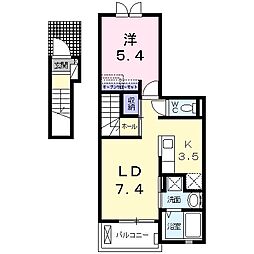 セレーノモチヅキ1 1LDKの間取図画像