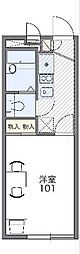 レオパレスシャトーエグゼ 1Kの間取図画像