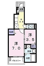 ラ・ルーチェ2 2Kの間取図画像