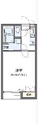 レオネクストグランベルク毛呂II 2階1Kの間取り