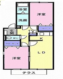 間取図画像 2LDK