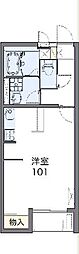 レオネクストメゾン柏井 1階1Kの間取り