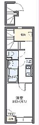 レオネクストパールハウスカズ 2階1Kの間取り