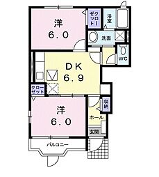 間取図画像 2DK