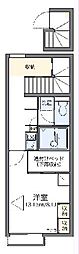 レオパレス日向坂 1Kの間取図画像