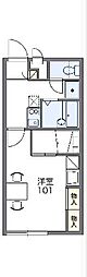 レオパレスワルツ 1Kの間取図画像