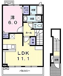 間取図画像 1LDK