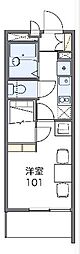 レオパレス駿河 1Kの間取図画像