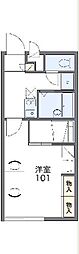 レオパレスRSC 1Kの間取図画像