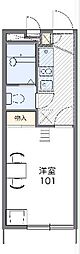 レオパレスパッシモ 1Kの間取図画像