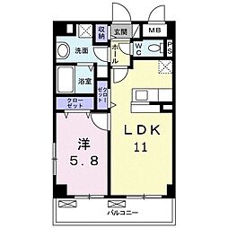 間取図画像 1LDK