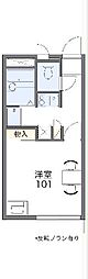 レオパレスドリーム 1Kの間取図画像