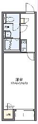 レオネクストクリスター 1Kの間取図画像