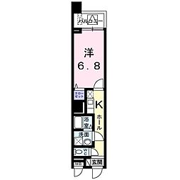エクセレント・ヴィラ 1Kの間取図画像
