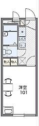 レオパレスクマサカ 1Kの間取図画像