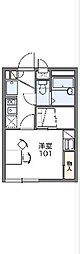 レオパレスグランシャリオ 1Kの間取図画像