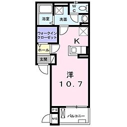 グレースヴィラ ワンルームの間取図画像