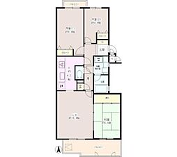 井の頭パーク・プラザ 1階3LDKの間取り