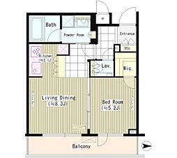 京王線 明大前駅 徒歩6分の賃貸マンション 3階1LDKの間取り