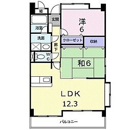 パーク・エレガンス・KTマンション 2LDKの間取図画像