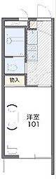 レオパレスミヤ2 1Kの間取図画像