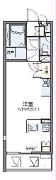 レオネクストクレスト夢見ヶ崎 ワンルームの間取図画像