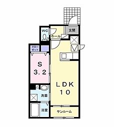 間取図画像 1LDK