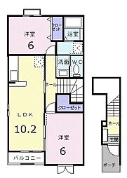 間取図画像 2LDK