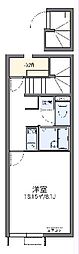 レオネクストＥＡＳＴＬＥＡＦIII 2階1Kの間取り
