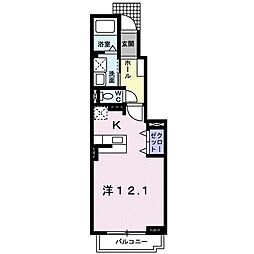 FineArt有玉台 1Kの間取図画像